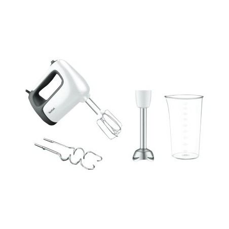 TEFAL | Hand Mixer | PrepMix+ HT462138 | Hand Mixer | 500 W | Number of speeds 5 | Turbo mode | White