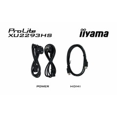 iiyama ProLite XU2293HS-B6 computer monitor 54.6 cm (21.5") 1920 x 1080 pixels Full HD LED Black