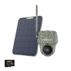Reolink Go Series G450 with Solar Panel 2 - 4K 4G LTE PT Wildlife Cam, Animal Detection & Recognition, 360 View, 32GB microSD ca