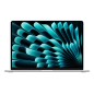Apple MacBook Air Apple M M4 Laptop 38.9 cm (15.3") 16 GB 256 GB SSD Wi-Fi 6E (802.11ax) macOS Sequoia Silver