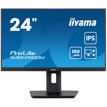 iiyama ProLite XUB2492QSU-B1 computer monitor 60.5 cm (23.8") 2560 x 1440 pixels Wide Quad HD LED Black