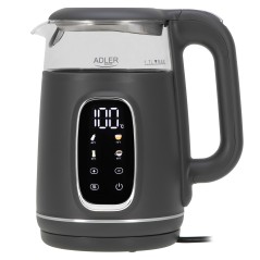 Adler Kettle with LED Display | AD 1305 | Electric | 2200 W | 1.7 L | Plastic | 360 rotational base | Grey