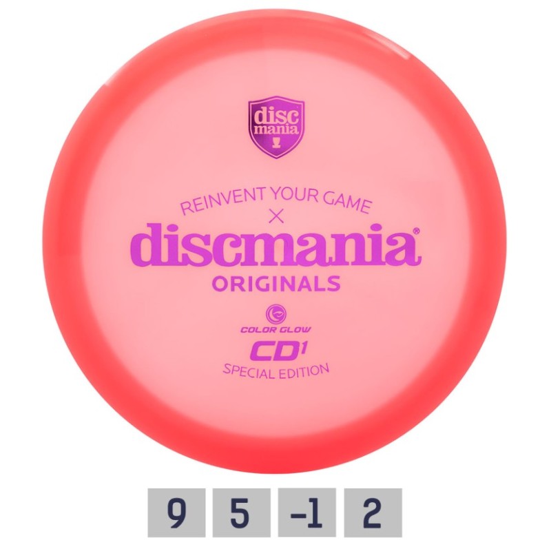 Diskgolfo diskas Distance Driver C-LINE CD1 COLOR GLOW Red