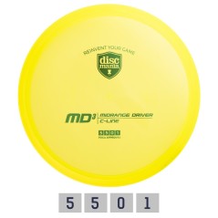 Diskgolfo diskas Midrange Driver C-LINE MD3 Yellow