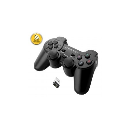 Esperanza EGG108K Gaming Controller Black USB 2.0 Gamepad Analogue / Digital PC, Playstation 3