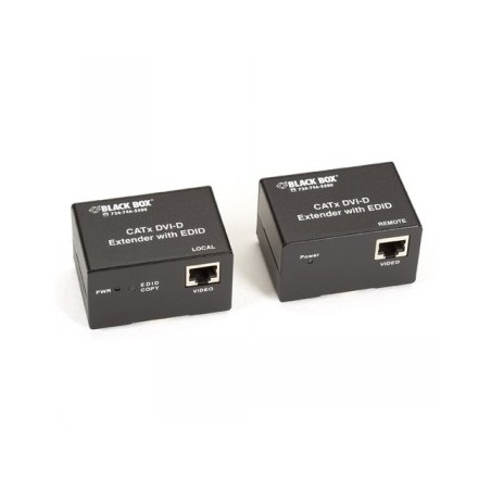 BLACKBOX CATX DVI-D SINGLE LINK EXTENDER - SINGLE LINK DVI-D, 50M, EXTENDER KIT