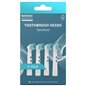 Nordic Quality 2270011 dantų šepetėlio antgaliai Sensitive Oral-B, 4 vnt., balti/mėlyni
