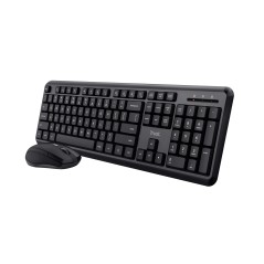 Trust TKM-350 keyboard Mouse included Universal RF Wireless Black