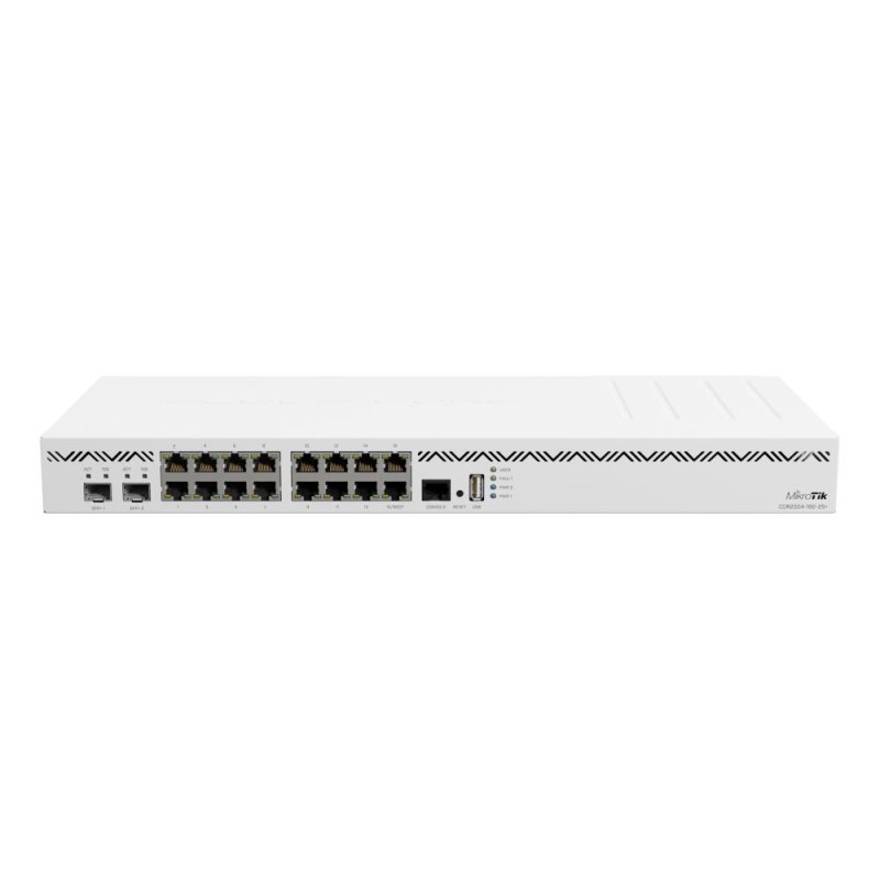 MikroTik CCR2004-16G-2S+ maršrutizatorius – 1000M, 16 portų, 2 SFP+ lizdai